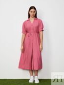 Платье-миди розовое из вискозы (50) Lalis