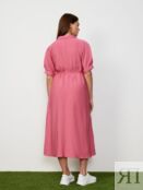 Платье-миди розовое из вискозы (50) Lalis