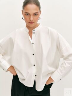 Блуза с контрастными пуговицами (56) Lalis