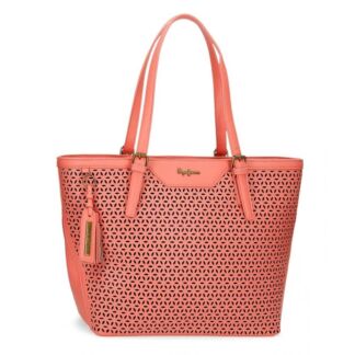 Женская сумка шоппер Pepe Jeans Bags, розовая