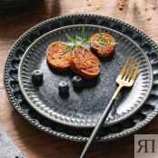 Тарелка обеденная Home & Style Black Kitchen HS10-9790-26-C01 фото 3