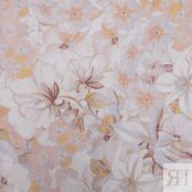 Комплект постельного белья семейный Pappel Flower field, розовый