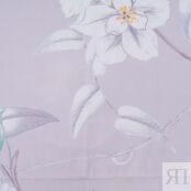 Комплект постельного белья семейный Pappel White Flower, серый