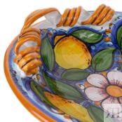 Блюдо Ceramiche Di Caltagirone Di Fatuzzo Salvatore Manico Nastro 40см