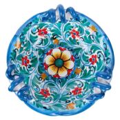 Блюдо Ceramiche Di Caltagirone Di Fatuzzo Salvatore Smerlato 3 Manici 30см CSM30 фото 1