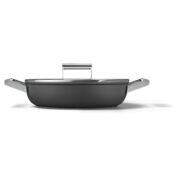 Сковорода глубокая с крышкой Smeg 50’s Style 28см, black CKFD2811BLM фото 3