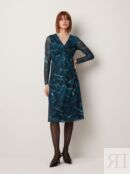 Платье из легкой сетки с акварельным принтом (44) Elis