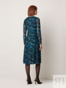 Платье из легкой сетки с акварельным принтом (44) Elis