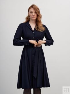 Платье-рубашка с поясом (50) Lalis
