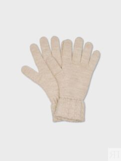 Перчатки из шерсти бело-бежевые (16 (8)) Elis