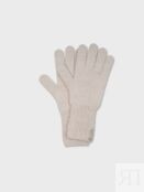 Перчатки из шерсти мериноса бежевого оттенка (16 (8)) Elis
