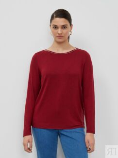 Блуза красная трикотажная с монилью (52) Lalis