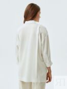 Блуза длинная белая свободного кроя (46) Lalis