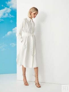 Платье белое из модала   (48) Elis