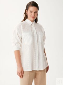 Блуза ажурная белая (54) Lalis