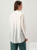 Блуза белая из вискозного шелка (54) Lalis