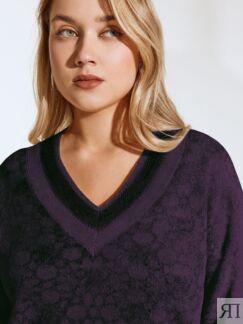 Пуловер вязаный с люрексом (48) Lalis
