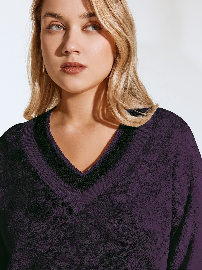 Пуловер вязаный с люрексом (54) Lalis