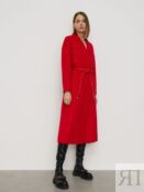 Пальто длинное красное (44) Elis