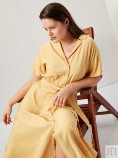 Платье-рубашка с коротким рукавом (52) Lalis