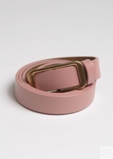 Кожаный ремень розового цвета (105) Elis