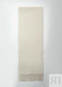 Тёплый белый шарф (70*180) Elis