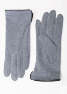 Шерстяные перчатки с кожаной окантовкой (14 (7)) Elis