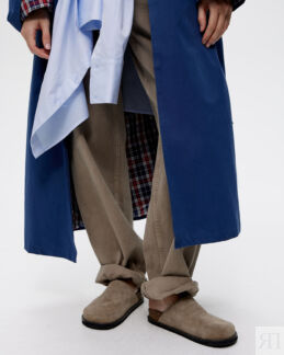 Мюли с вышивкой серо-бежевого цвета 39