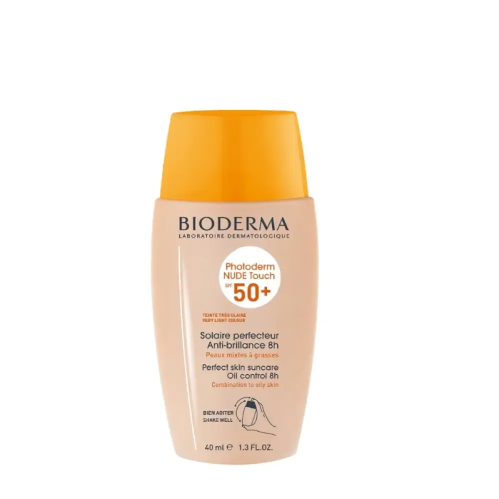 BIODERMA Флюид солнцезащитный фотодерм с тоном SPF 50+, очень светлый оттен 28587B фото 1