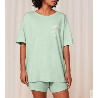 Пижама с короткими рукавами и шортами Mindful  38 (FR) - 44 (RUS) зеленый