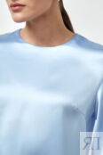 Блуза атласная с объемными рукавами Mollis