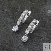 Серьги из белого золота э4712сг03141500_white ЭПЛ Даймонд э4712сг03141500_w 8700000527317 фото 4