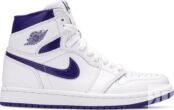 Кроссовки Air Jordan 1 Retro High OG PS Court Purple, белый CU0449 151 | White фото 1