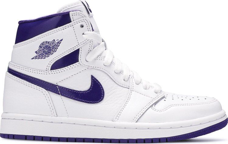 Кроссовки Air Jordan 1 Retro High OG PS Court Purple, белый CU0449 151 | White фото 1