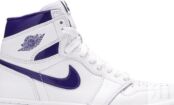 Кроссовки Air Jordan 1 Retro High OG PS Court Purple, белый CU0449 151 | White фото 2