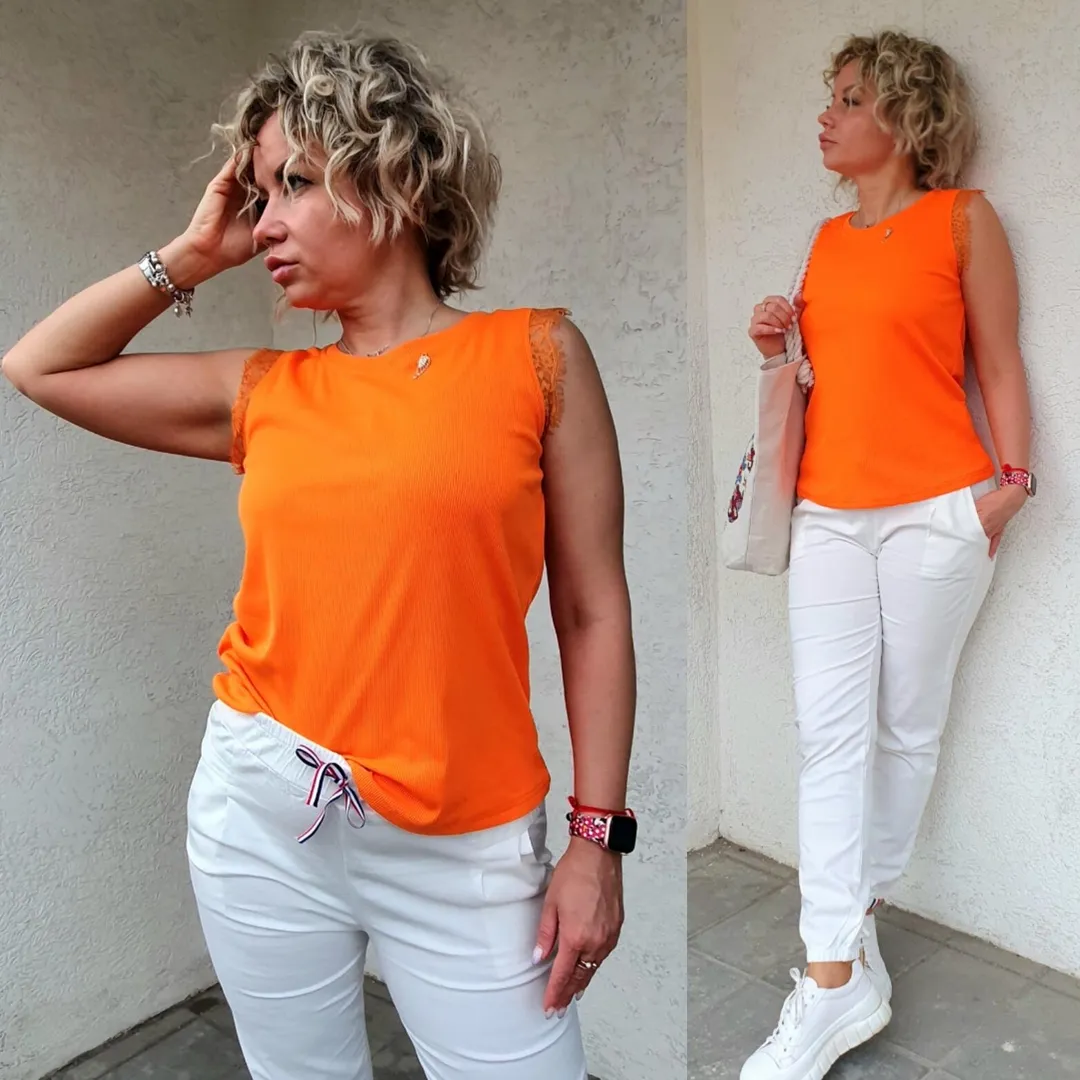 Блуза оранжевого цвета MODLAV ML3670-6 Modlav