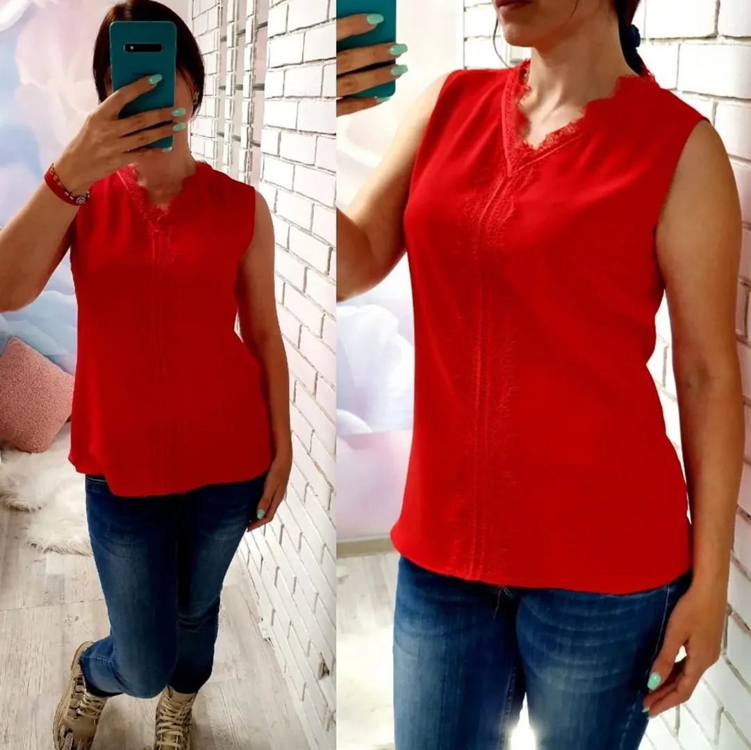 Блуза красного цвета MODLAV ML2668-5 Modlav
