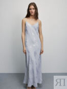 Платье-комбинация с серебряным напылением Zarina