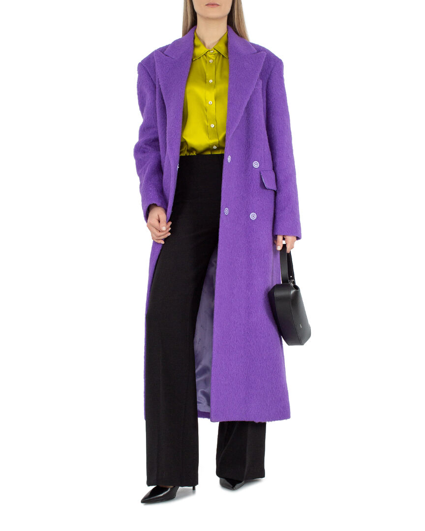 Пальто MSGM 3542MDC03 фиолетовый 38