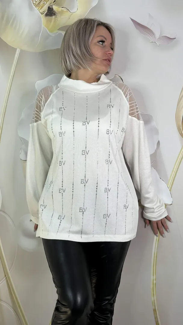 Блуза нарядная белого цвета MODLAV ML4681-1 Modlav