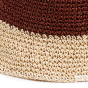 Шляпа-боб из натуральных волокон двухцветная  UNI бежевый