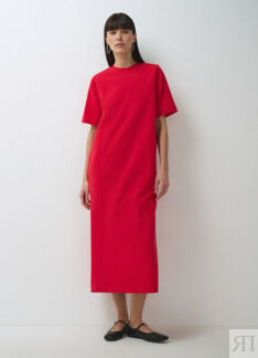 Трикотажное платье, Красный O`Stin
