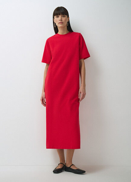 Трикотажное платье, Красный O`Stin