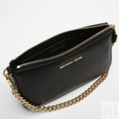 Сумка кросс-боди Michael Kors Jet Set Medium Chain Pouchette, черный