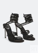 Сандалии RENÉ CAOVILLA Cleo crystal-embellished sandals, черный C10182-105-R001V050 | Black фото 5