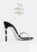 Сандалии RENÉ CAOVILLA Suede crystal-embellished sandals, черный C11339-105-C001V065 | Black фото 4