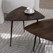 Набор столиков из массива акации в скандинавском стиле
