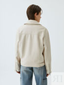 Короткая куртка-косуха оверсайз со стиркой SELA