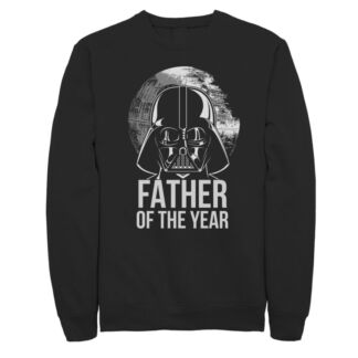 Мужской флисовый пуловер с рисунком Vader Father Of The Year Dad Star Wars