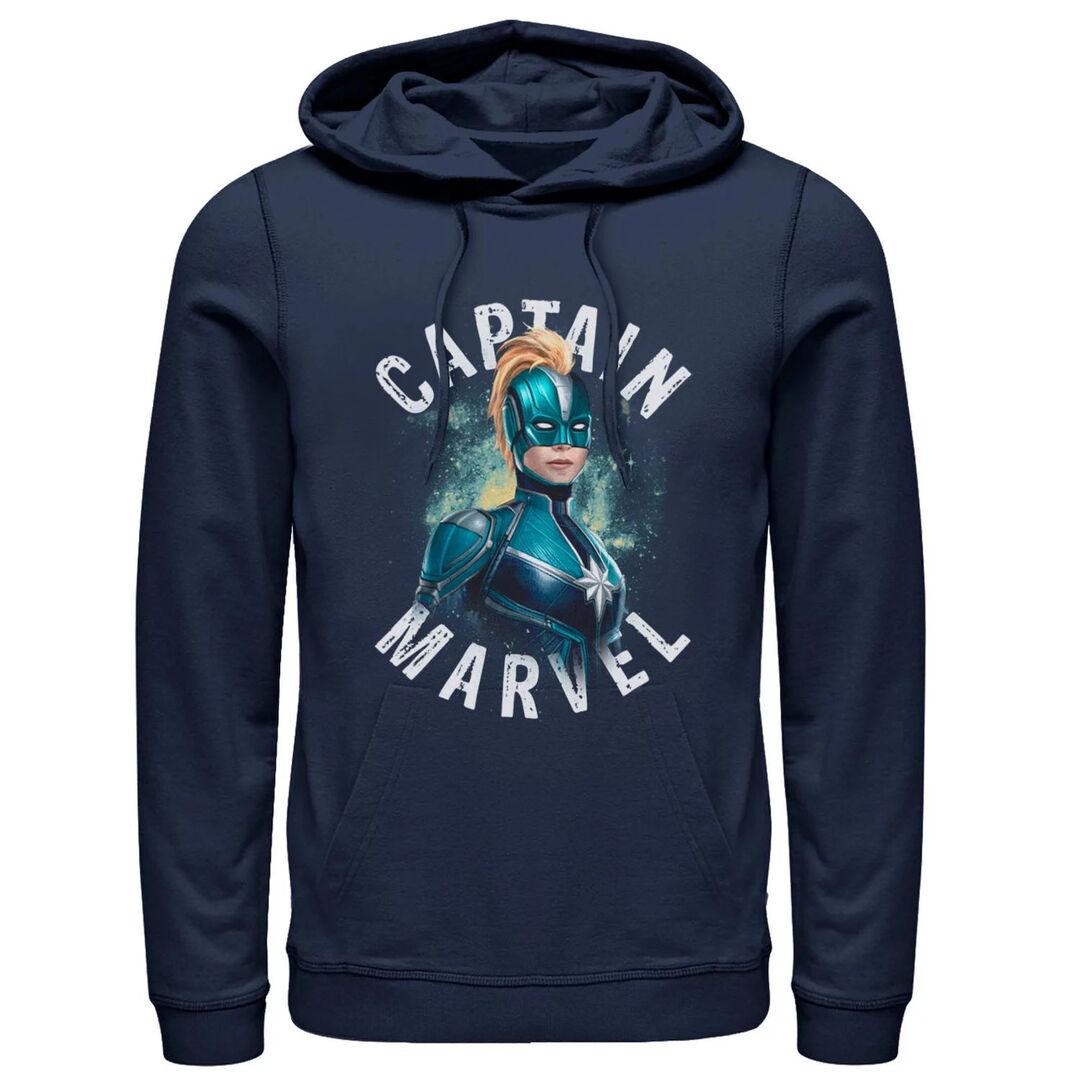 Мужская синяя светящаяся толстовка Marvel Captain Marvel Licensed Character 29615234 фото 1